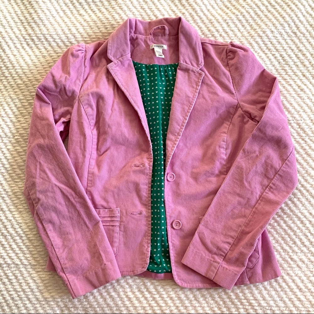 Old Navy S Pink Corduroy Blazer